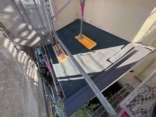 明石市　下屋根　ルーフィング